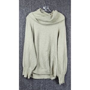 Philosophy Republic Clothing Sweater Women 3X Sage Cowl Neck Balloon Sleeve
